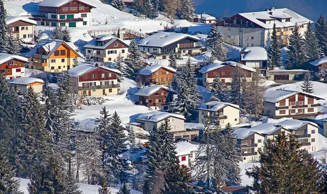 Paisagens da Suíça no Inverno