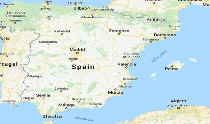 Mapa da Espanha