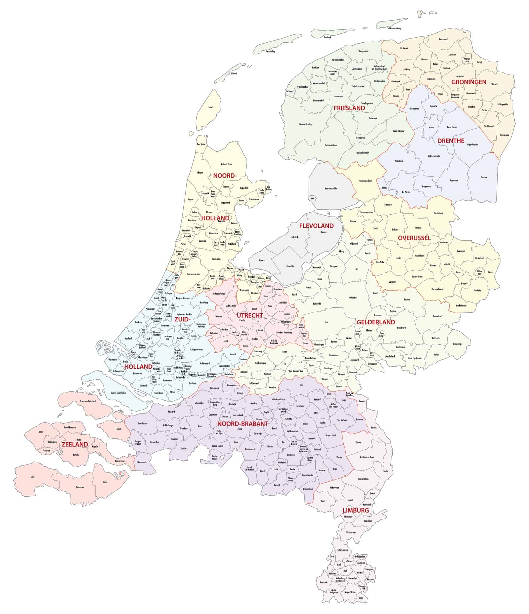 Holanda Mapa / Holanda Mapa Europa | Mapa : Los países bajos son un