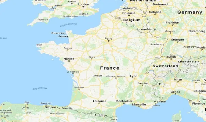 Mapa da França