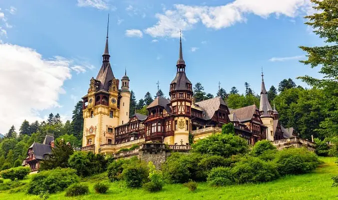 Castelo de Peles em Sinaia Romênia