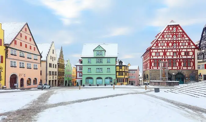 Rothenburg ob der Tauber no Inverno