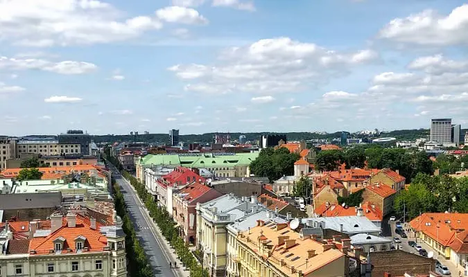 Vilnius é a maior cidade da Lituânia e também capital do país
