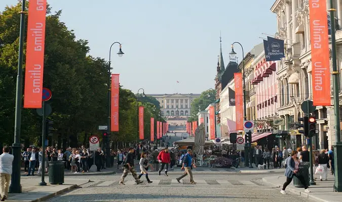 Compras em Oslo - karl johans gate